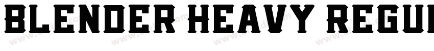 Blender Heavy Regul字体转换
